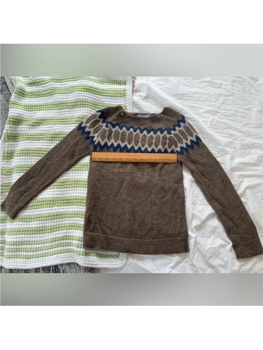 Serendipity Organics Baby Alpaca Raglan Sweater 10-11 years/140 EU Size Brown